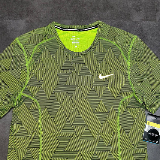 Nike Neon Green Geometry Camo T-Shirt