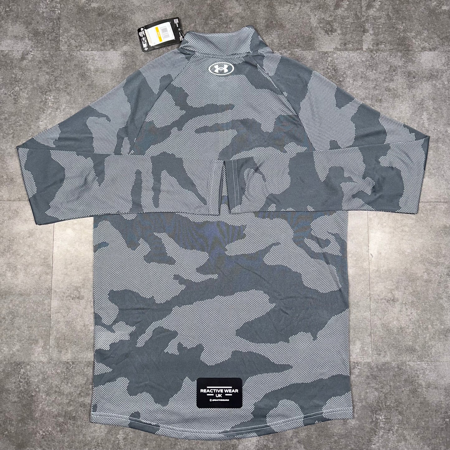 Under Armour Velocity Jacquard Half Zip Grey