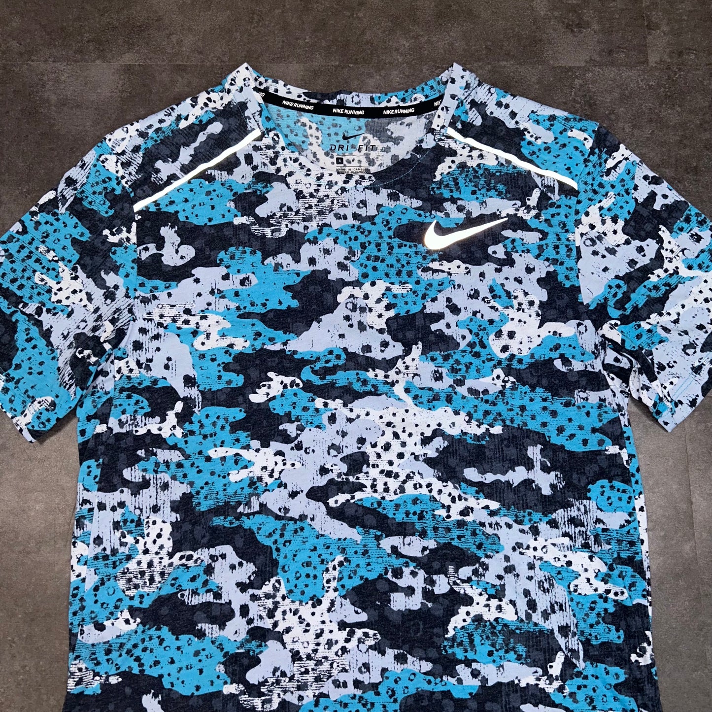 Nike Rise 365 Camo Print Miler T-Shirt
