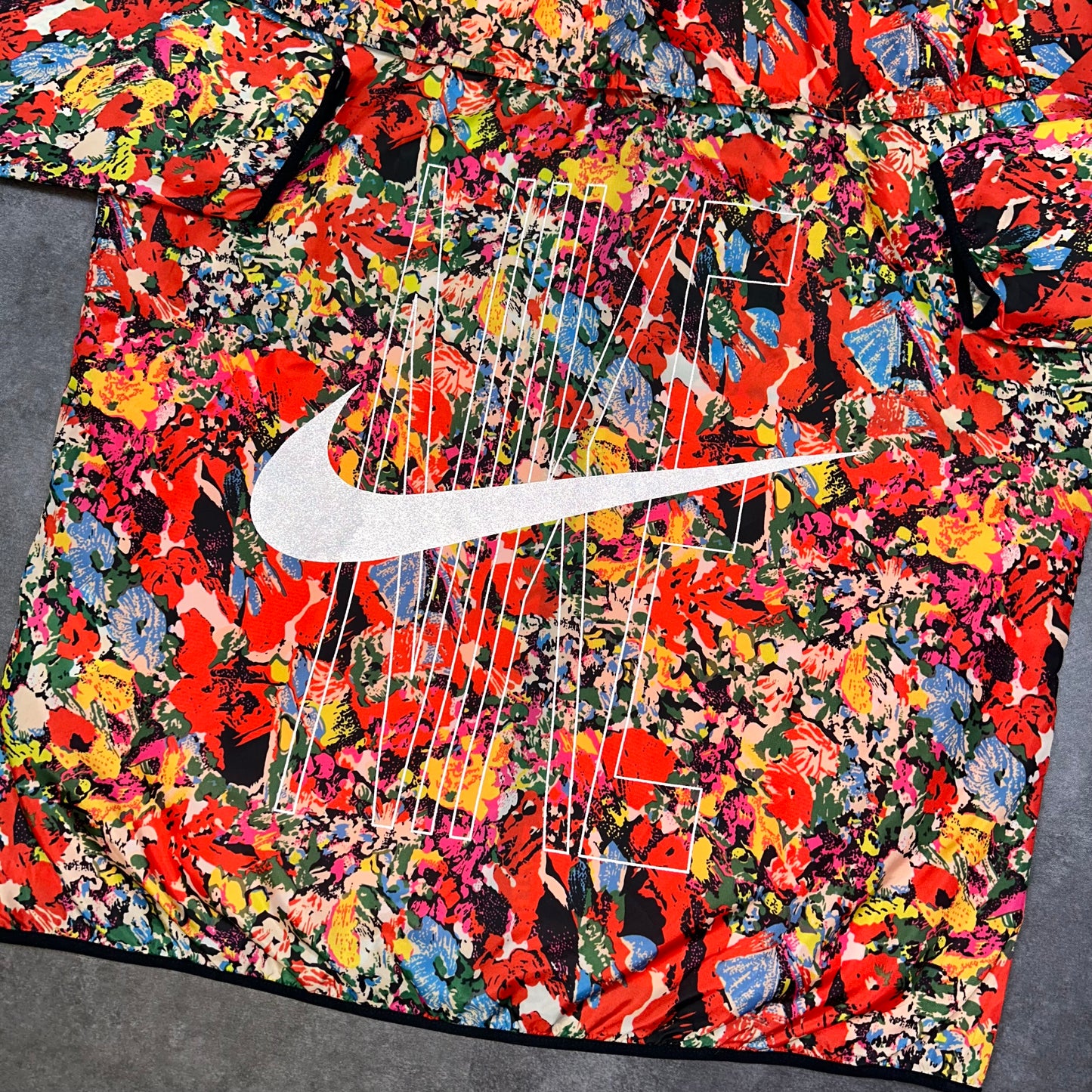 Nike Orange Floral Jacket