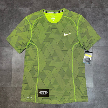 Nike Neon Green Geometry Camo T-Shirt