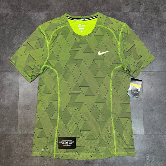 Nike Neon Green Geometry Camo T-Shirt