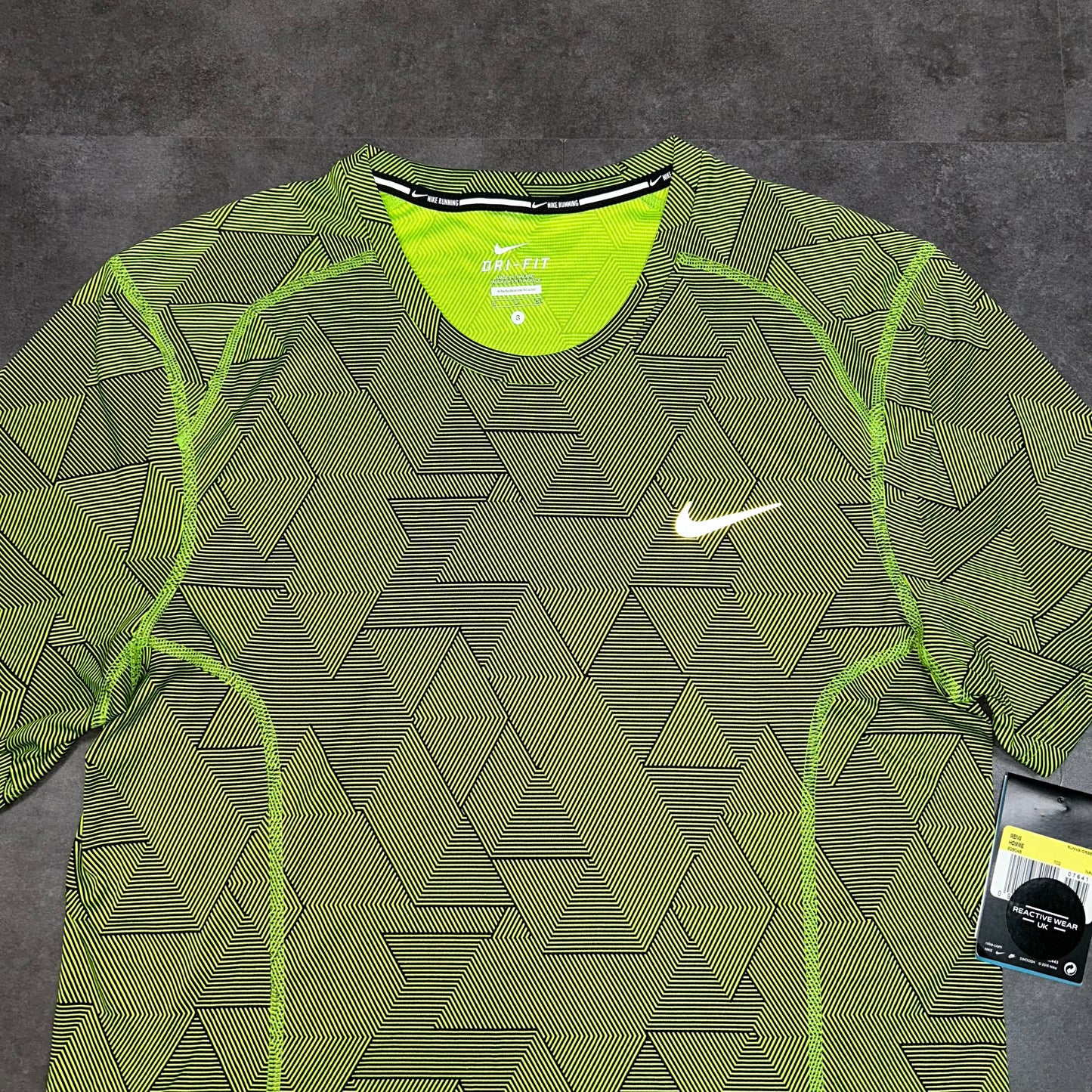 Nike Neon Green Geometry Camo T-Shirt