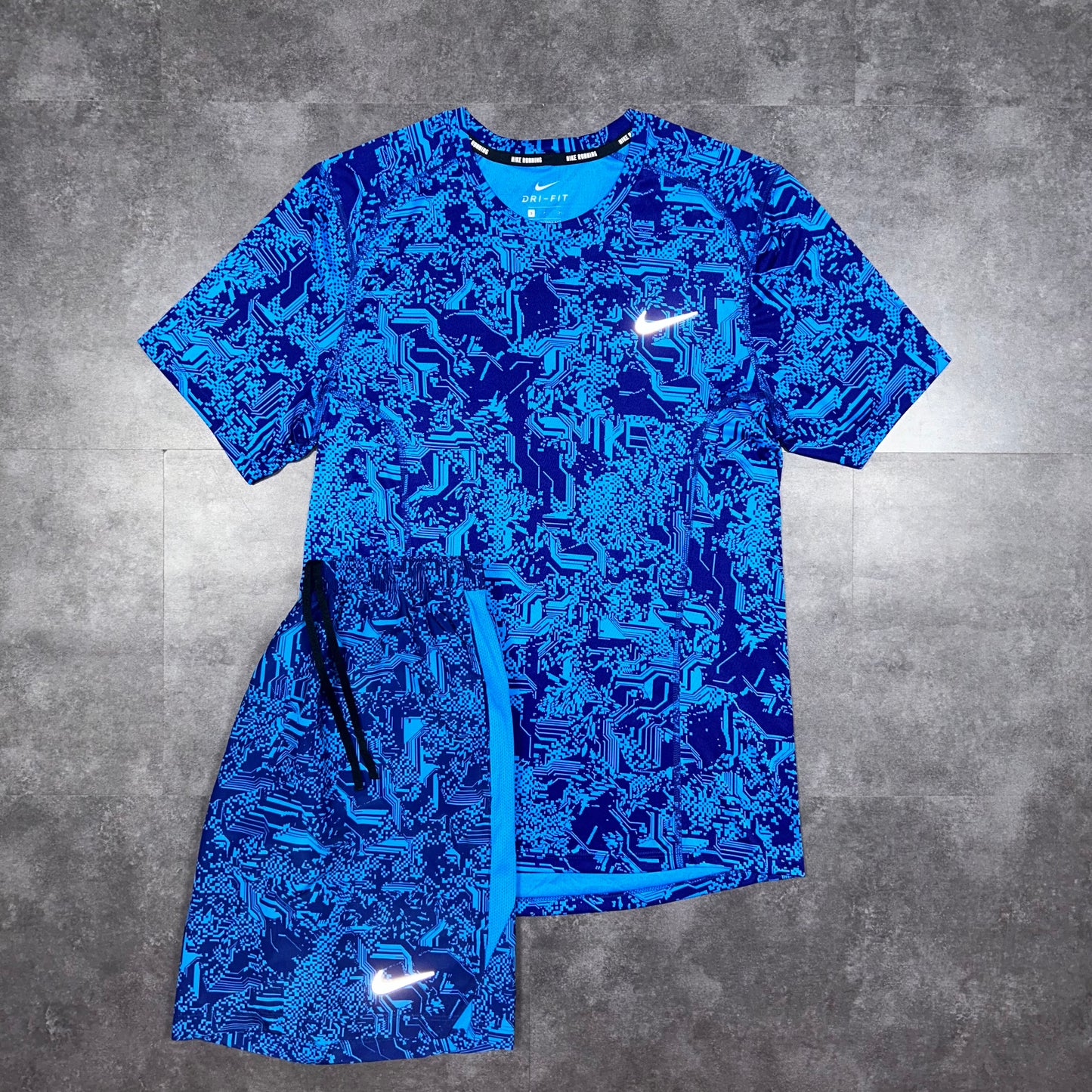 Nike Blue Digital Camo Set