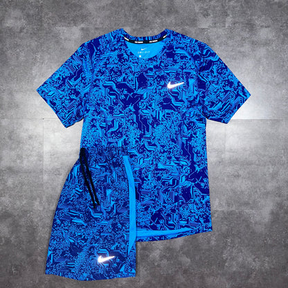 Nike Blue Digital Camo Set