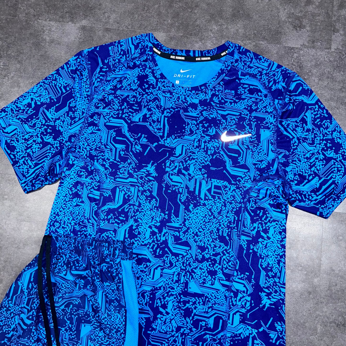 Nike Blue Digital Camo Set