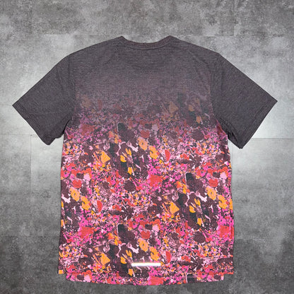 Nike Pink Floral Miler T-Shirt