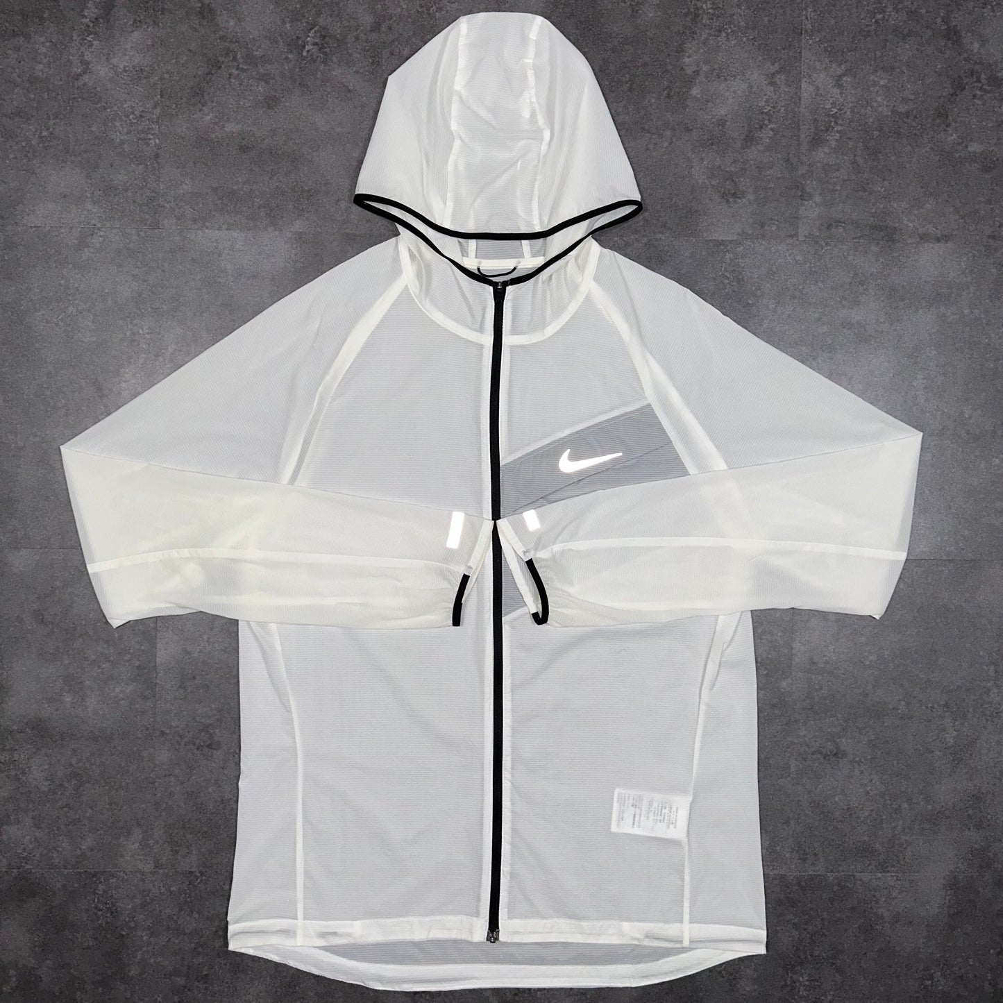 Nike White Impossibly Light Running Jacket