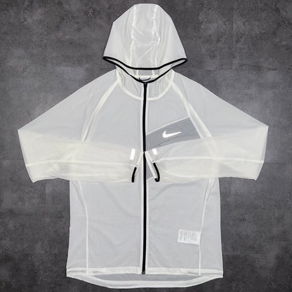 Nike White Impossibly Light Running Jacket