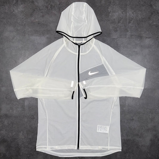 Nike White Impossibly Light Running Jacket