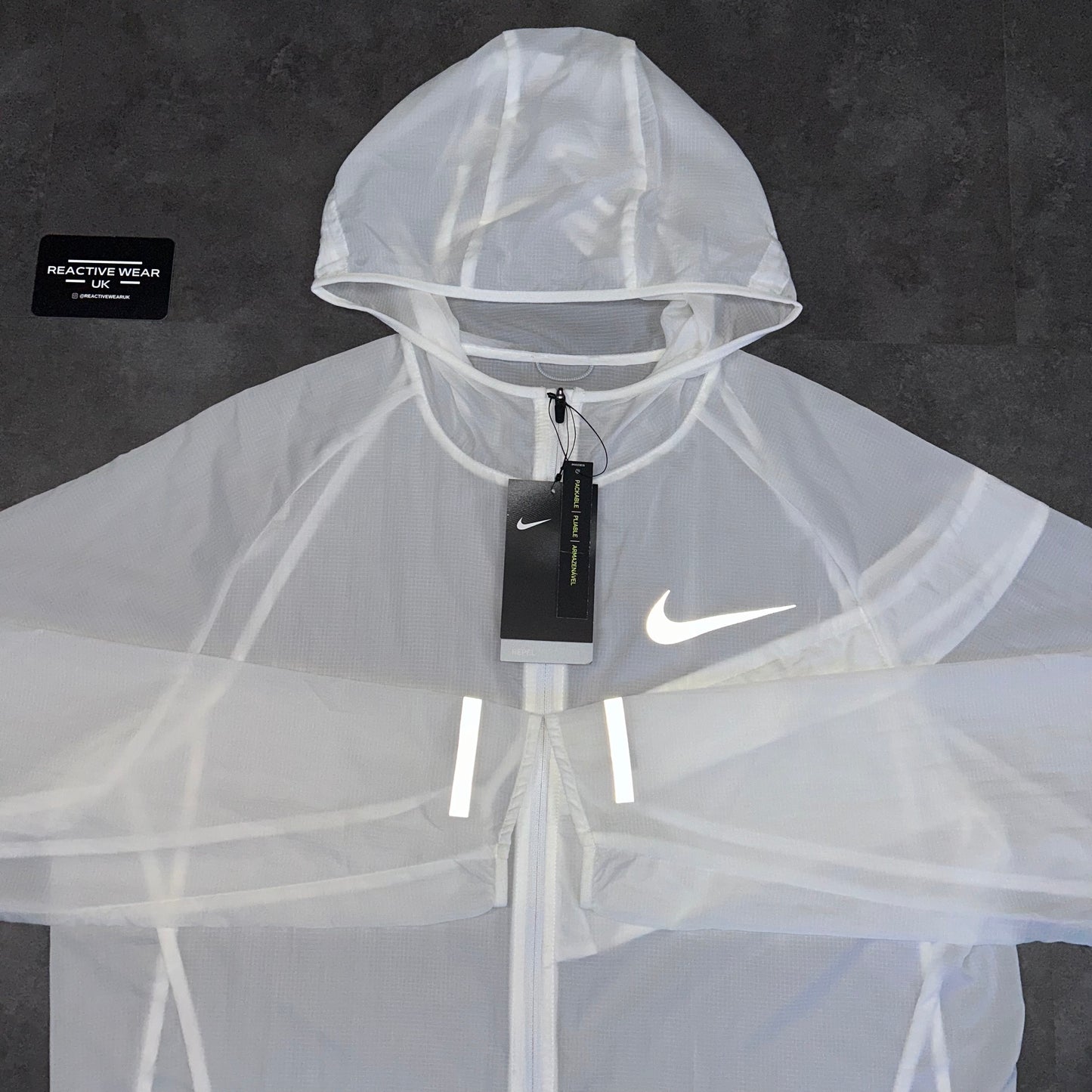 Nike White Impossibly Light Windrunner Jacket