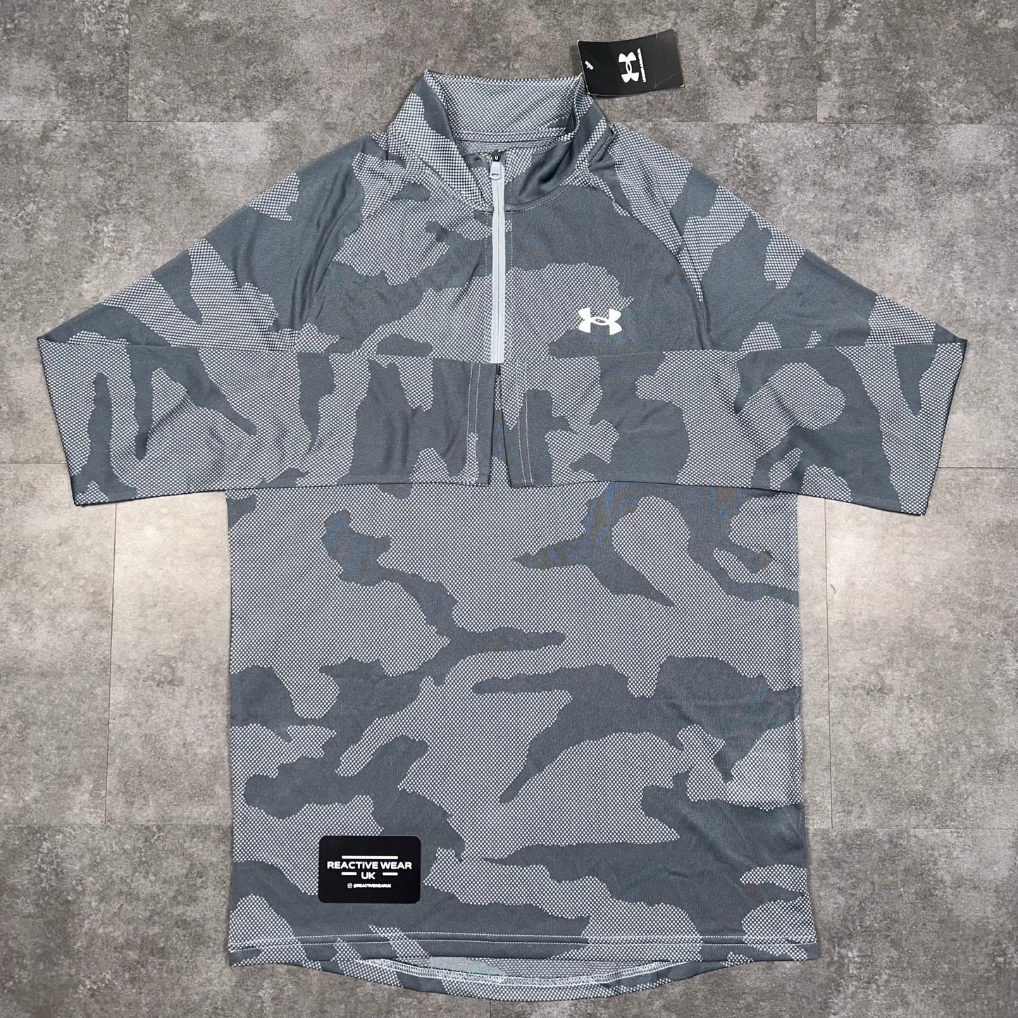 Under Armour Velocity Jacquard Half Zip Grey