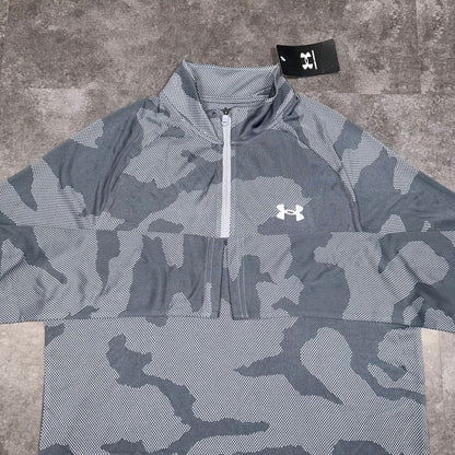 Under Armour Velocity Jacquard Half Zip Grey