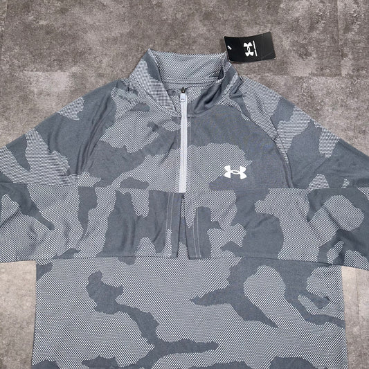 Under Armour Velocity Jacquard Half Zip Grey